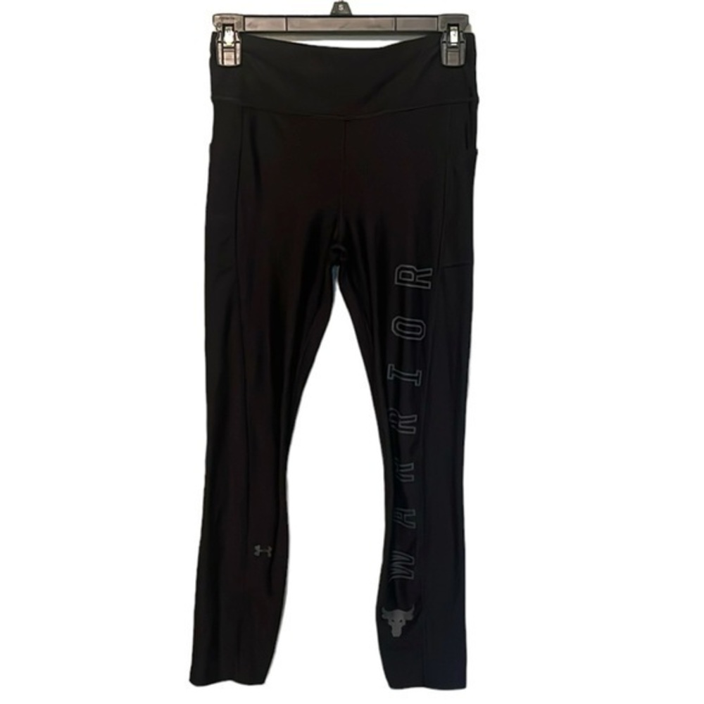 Under Armour Compression Leggings Black Size Small Warrior Heatgear